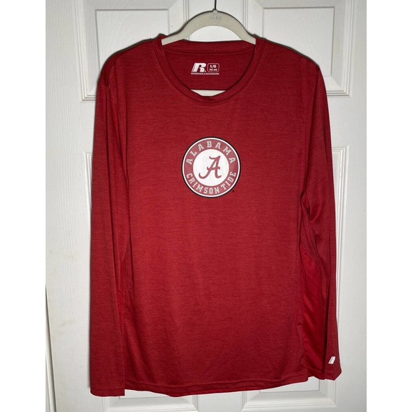 Alabama Crimson Tide Long Sleeve Russell L Large University Collegiate Shirt - Picture 1 of 9